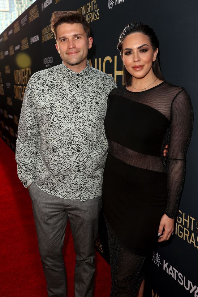 Tom Schwartz and Katie Maloney pose on the red carpet before their 2022 split