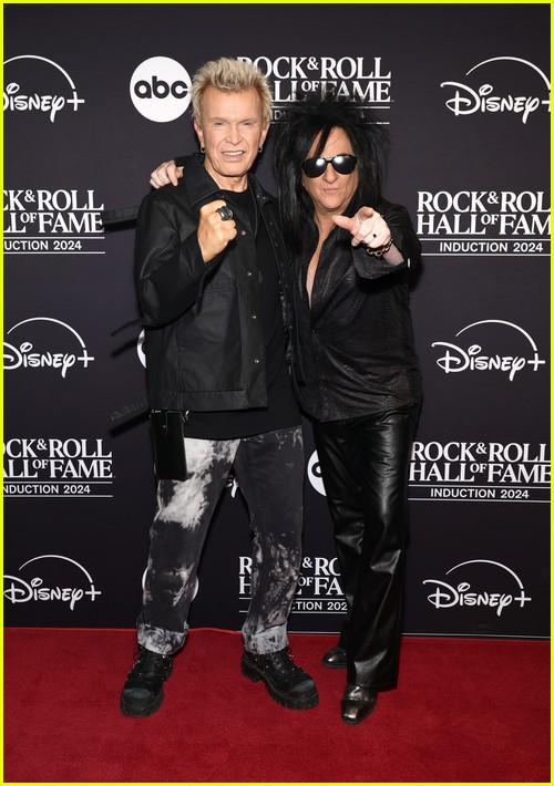 Billy Idol with his guitarist Steve Stevens