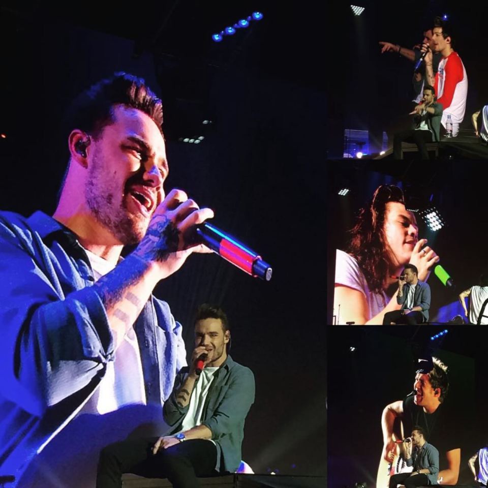 Nicola shared a photo of Liam performing on stage with One Direction