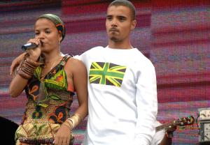  Alaka pictured on stage with his sister Ms Dynamite in 2005