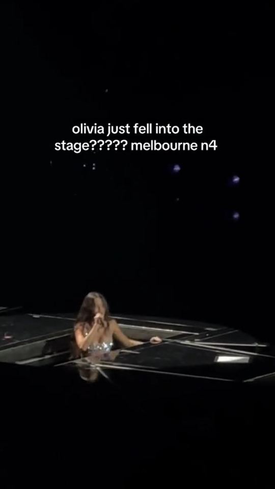 Olivia Rodrigo had a nasty stage fall in Australia last week too