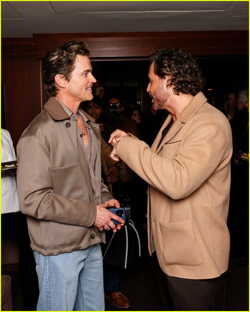 Matt Bomer and Edgar Ramirez at the Tod's Dinner