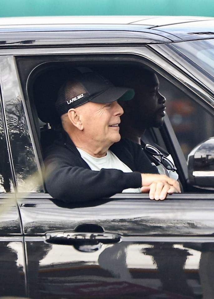 The Hollywood star, 69, looked in high spirits on the journey out with his bodyguard