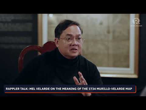 Rappler Talk: Mel Velarde on the meaning of the 1734 Murillo-Velarde map