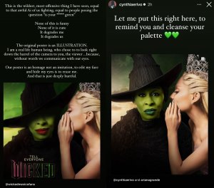 Cynthia Erivo on fans editing 'Wicked' film poster