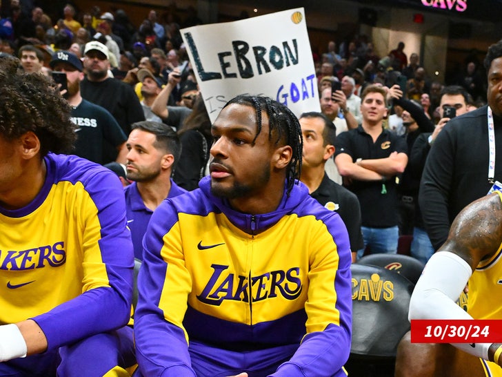 bronny james lakers sign