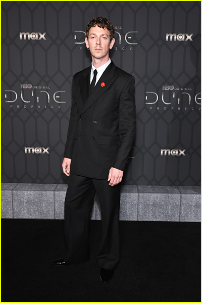 Edward Davis at the Dune Prophecy premiere