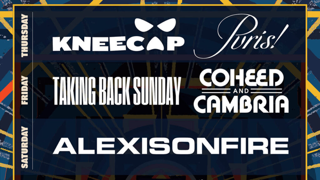 Alexisonfire, Coheed And Cambria, Taking Back Sunday, PVRIS & Kneecap To Headline