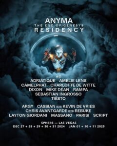 Anyma's Vegas Sphere Residency to Feature Sebastian Ingrosso, Amelie Lens and More