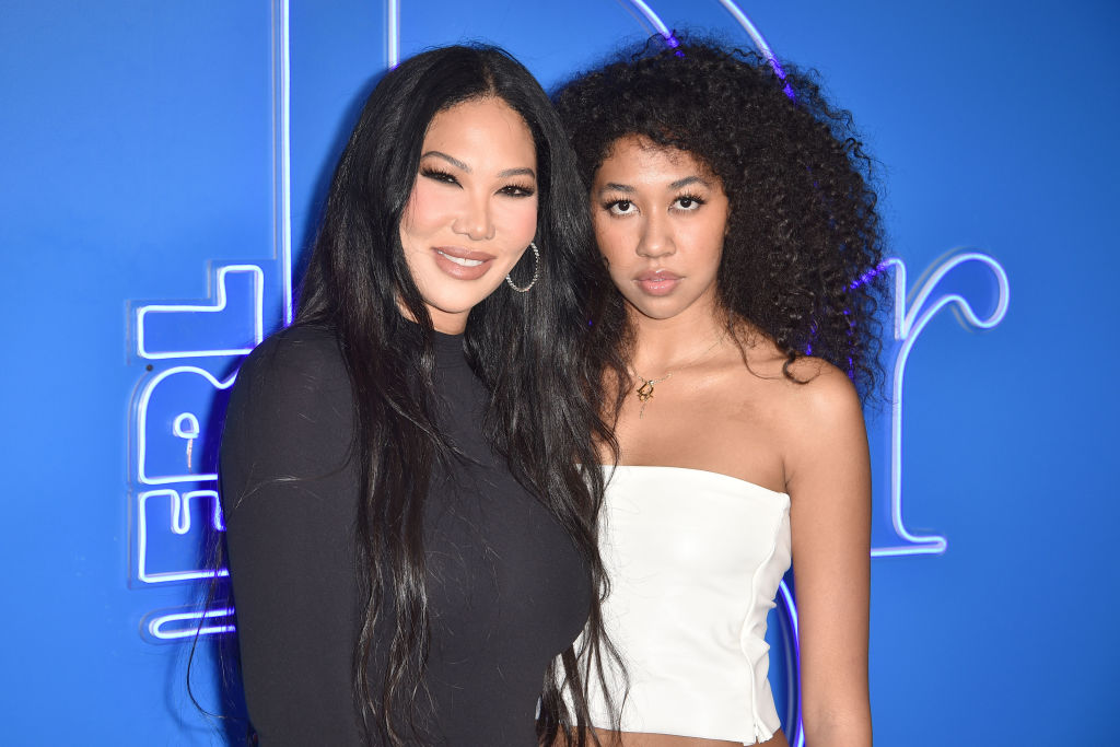 Kimora Lee Simmons and Aoki Lee Simmons attend DIOR Men's Spring 2023 Fashion Show