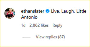 Ethan Slater comment