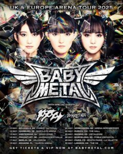 BABYMETAL Announces May 2025 European Arena Tour With POPPY And BAMBIE THUG