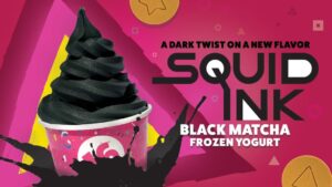 Bizarre black squid ink frozen yogurt launched in honor of Squid Game