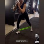 Brazilian Model Adriana Lima in Two-Piece Workout Gear is "Crushing It"