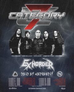 CATEGORY 7 Feat. EXODUS, ARMORED SAINT, Ex-MACHINE HEAD And Ex-OVERKILL Members: First-Ever U.S. Tour Announced