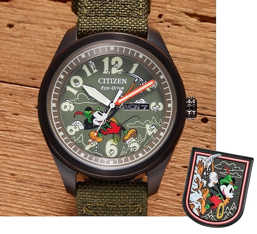 Disney Citizen Mickey Mouse Alpine Watch and Pin