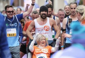 Colin Farrell Runs Dublin Marathon With Friend Emma Fogarty to Raise Awareness for Rare Genetic Skin Condition