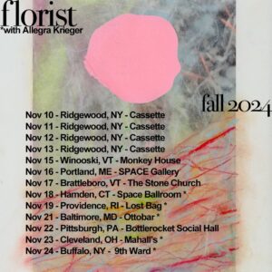 Florist: Fall 2024 Tour