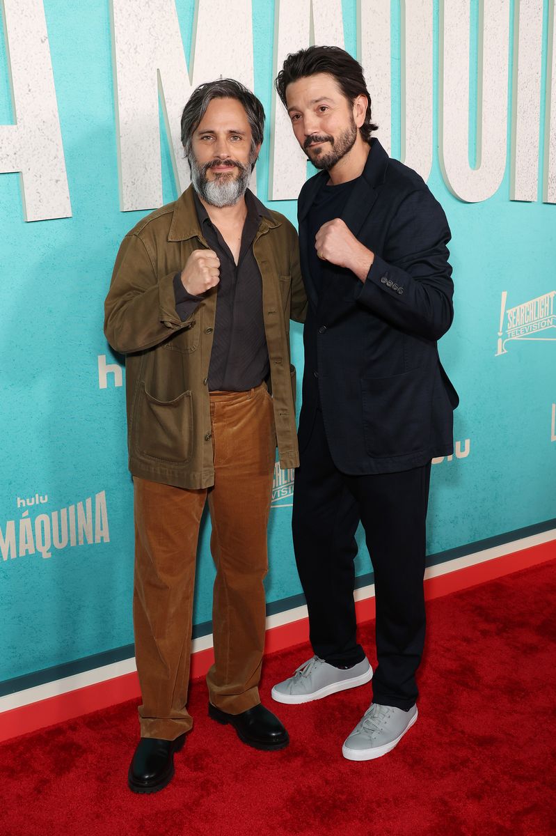 Gael Garcia Bernal and Diego Luna attend the Los Angeles premiere of Hulu's 'La Maquina'