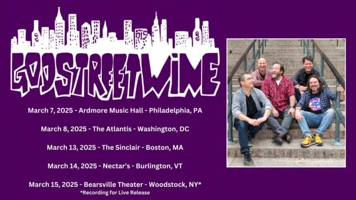 God Street Wine Outline March 2025 Tour Dates