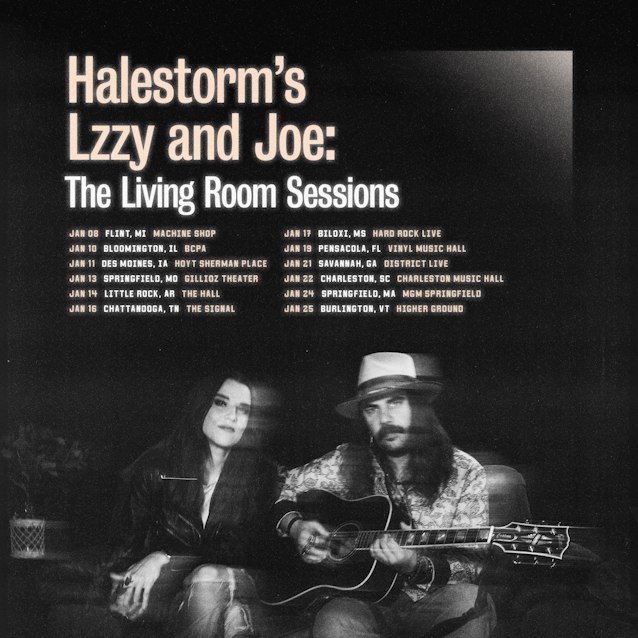 HALESTORM's LZZY HALE And JOE HOTTINGER Announce 'The Living Room Sessions' 2025 Tour