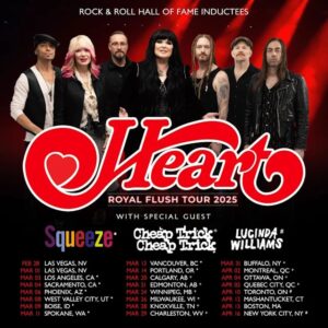 HEART Announces Support Acts For 2025 'Royal Flush' Tour