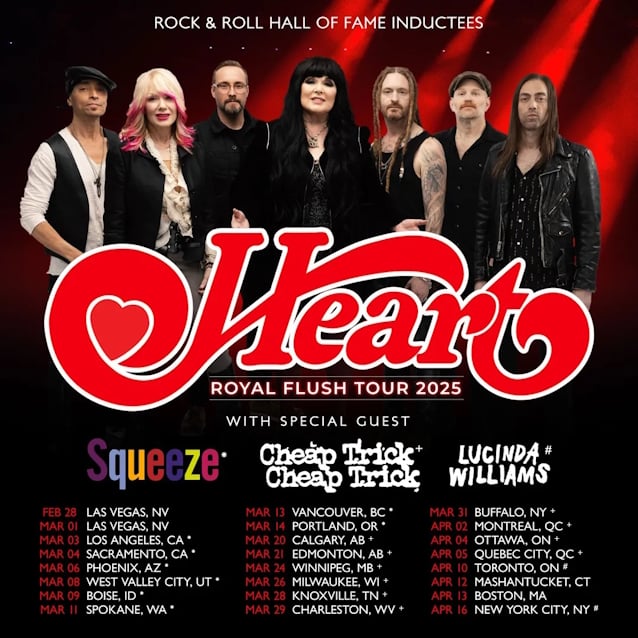 HEART Announces Support Acts For 2025 'Royal Flush' Tour