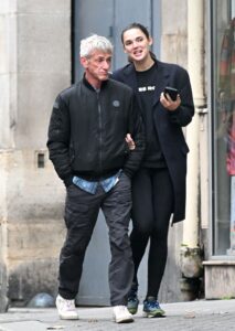 A Hollywood star has been spotted with his 30-year-old model girlfriend in Paris, with the pair looking very content as they strolled along