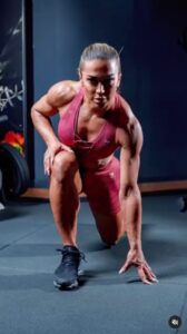 IFBB Champ Getta Beqa in Two-Piece Workout Gear Shows Off Popping Abs