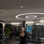 Influencer Kendall Jenner in Two-Piece Workout Gear Just Shared Gym Selfies