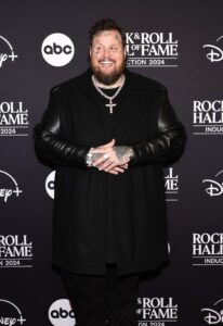 Jelly Roll at the Rock & Roll Hall of Fame Induction showing off a slimmer appearance