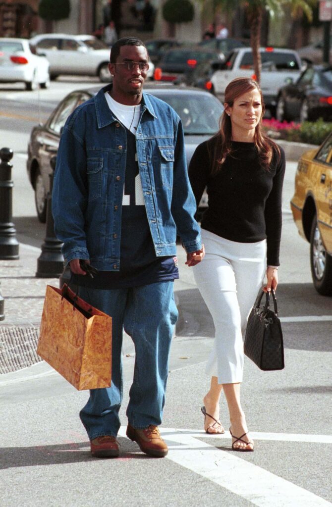 Diddy and Jennifer Lopez shop in Beverly Hills