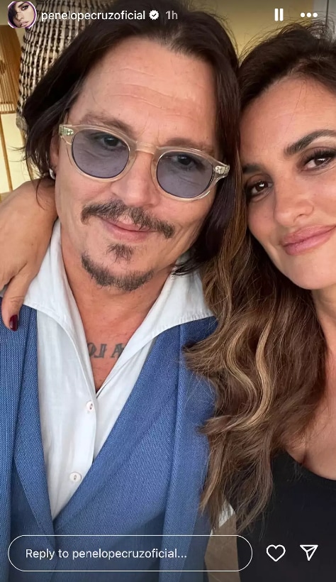 Penelope Cruz and Johnny Depp