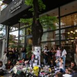 Mourning fans have flocked to the hotel in Buenos Aires, Argentina, where Liam Payne died on Wednesday.