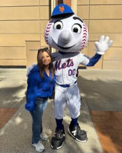 Flushing, Queens native Jasmine Buzeta at Mets game on Oct. 9