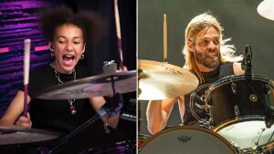 Nandi Bushell Plays Foo Fighters Hit with Taylor Hawkins Sticks