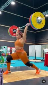 Olympic Weightlifter Neisi Dajomes in Two-Piece Workout Gear Says "Give Yourself the Pleasure to Dream"