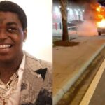 Rapper Kodak Black’s first Kick stream goes up in flames as car catches fire