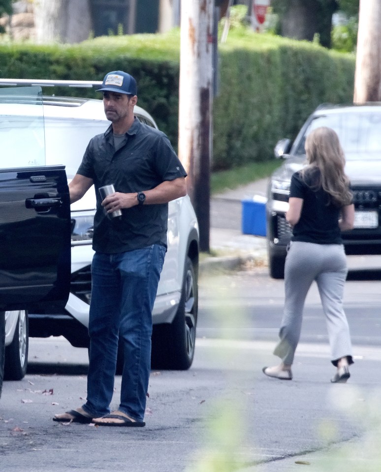 Ex-GMA meteorologist Rob Marciano is seen looking at a house for sale outside New York City on October 2