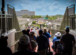 Long lineups at Disney World