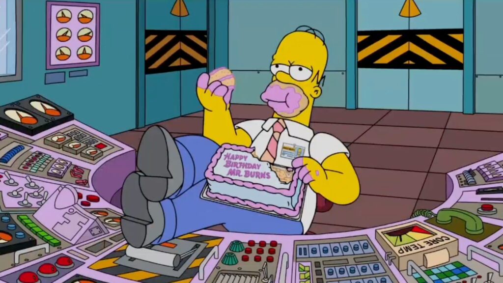 Homer Simpson being bad at his job