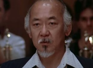 Mr. Miyagi in The Karate Kid