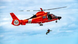 United States Coast Guard rescue helicopter