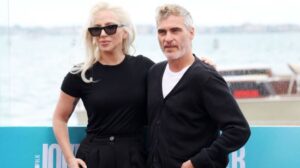 Lady Gaga and Joaquin Phoenix attend the Joker Folie À Deux