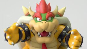 Bowser wears a tie in a Nintendo promotional video