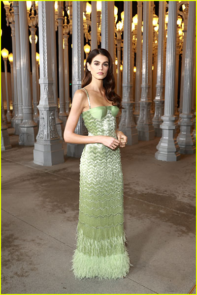 Kaia Gerber at the LACMA gala