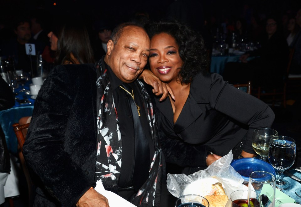 Quincy Jones and Oprah Winfrey performed together in LA in 2013