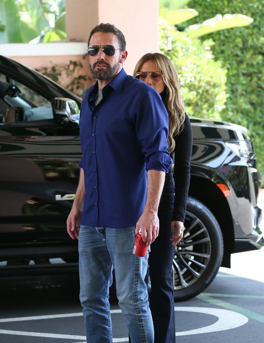 Ben Affleck and Jennifer Lopez are seen on September 14, 2024 in Los Angeles, California.  (Photo by Bellocqimages/Bauer-Griffin/GC Images)