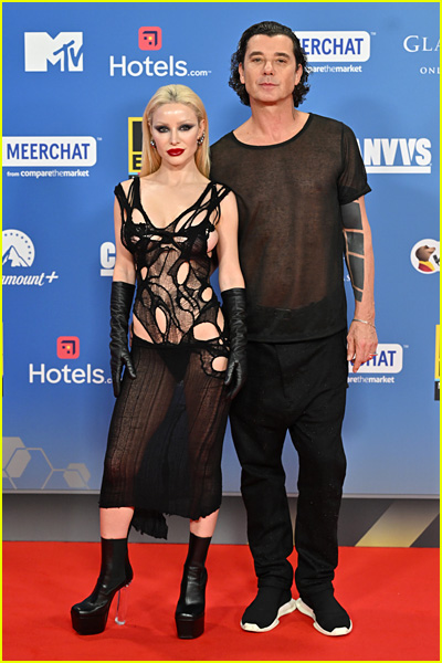 Gavin Rossdale and Xhoana X at the MTV EMAs