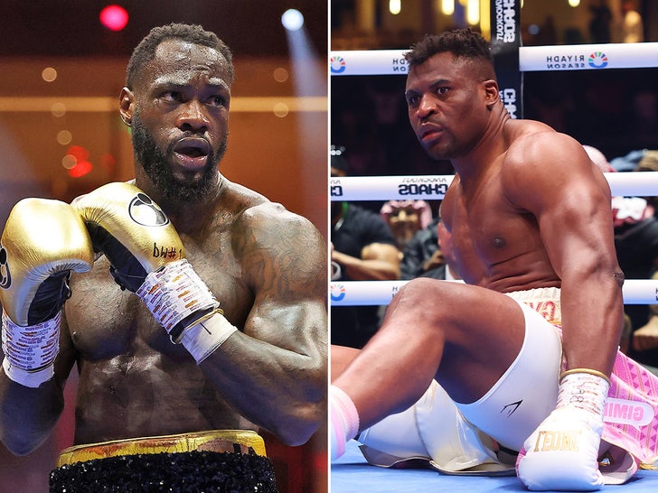 Deontay Wilder and Francis Ngannou